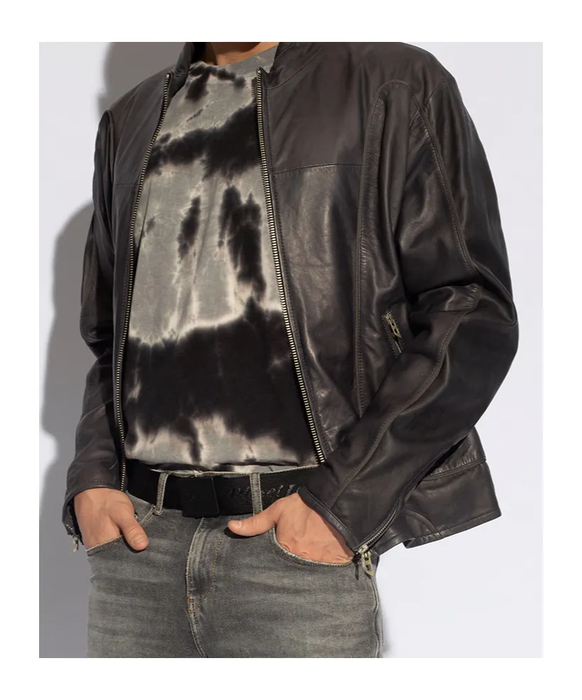 L-Krix Leather Biker Jacket