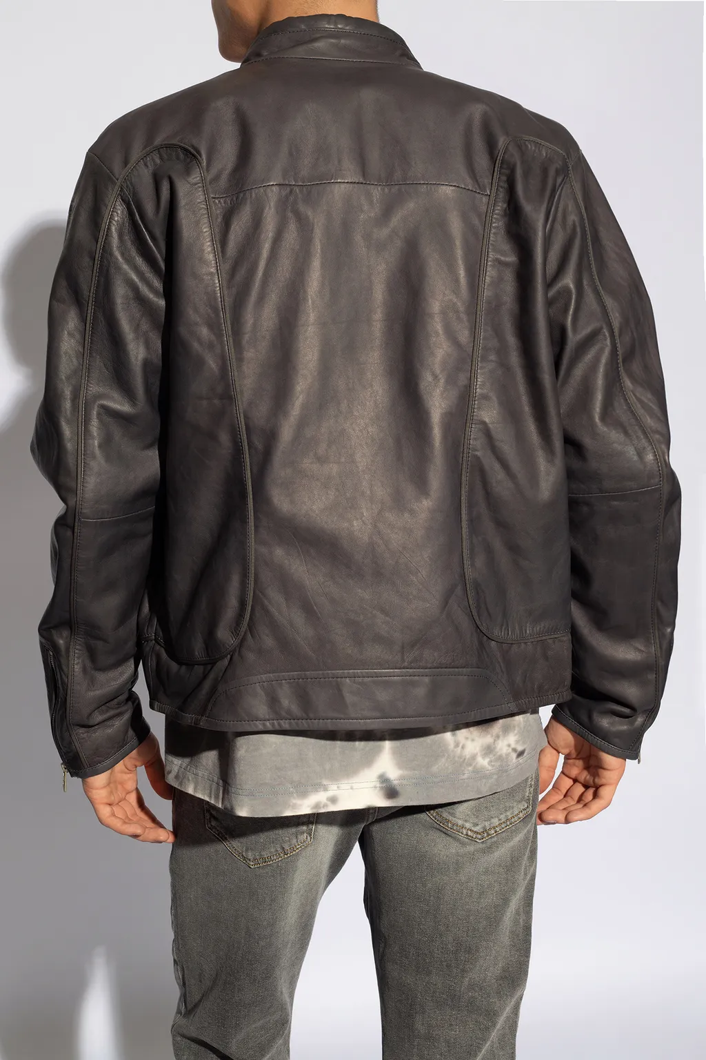 L-Krix Leather Biker Jacket