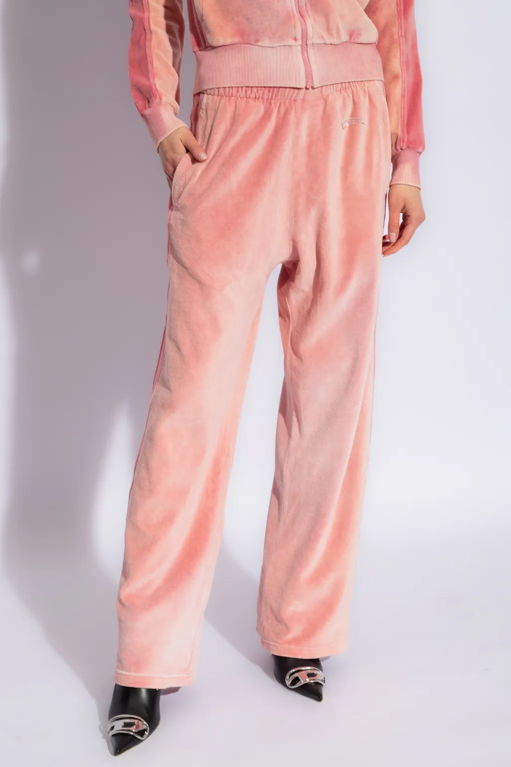 Low-Rise Velvet Trousers