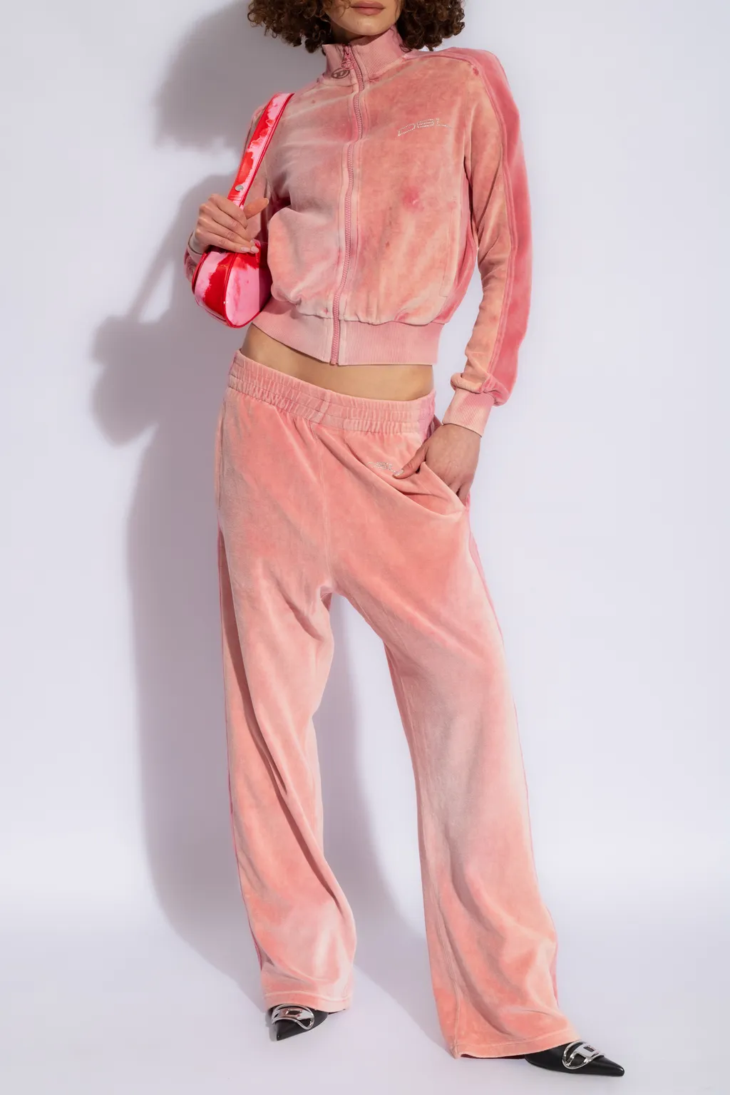 Low-Rise Velvet Trousers