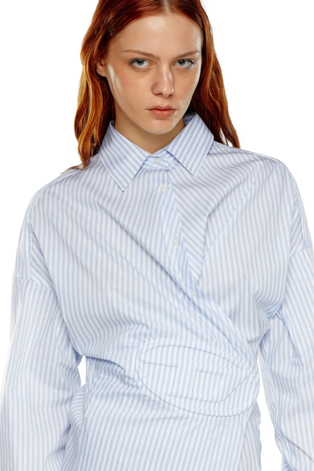 D-Sizen-N2 Striped Shirt Dress