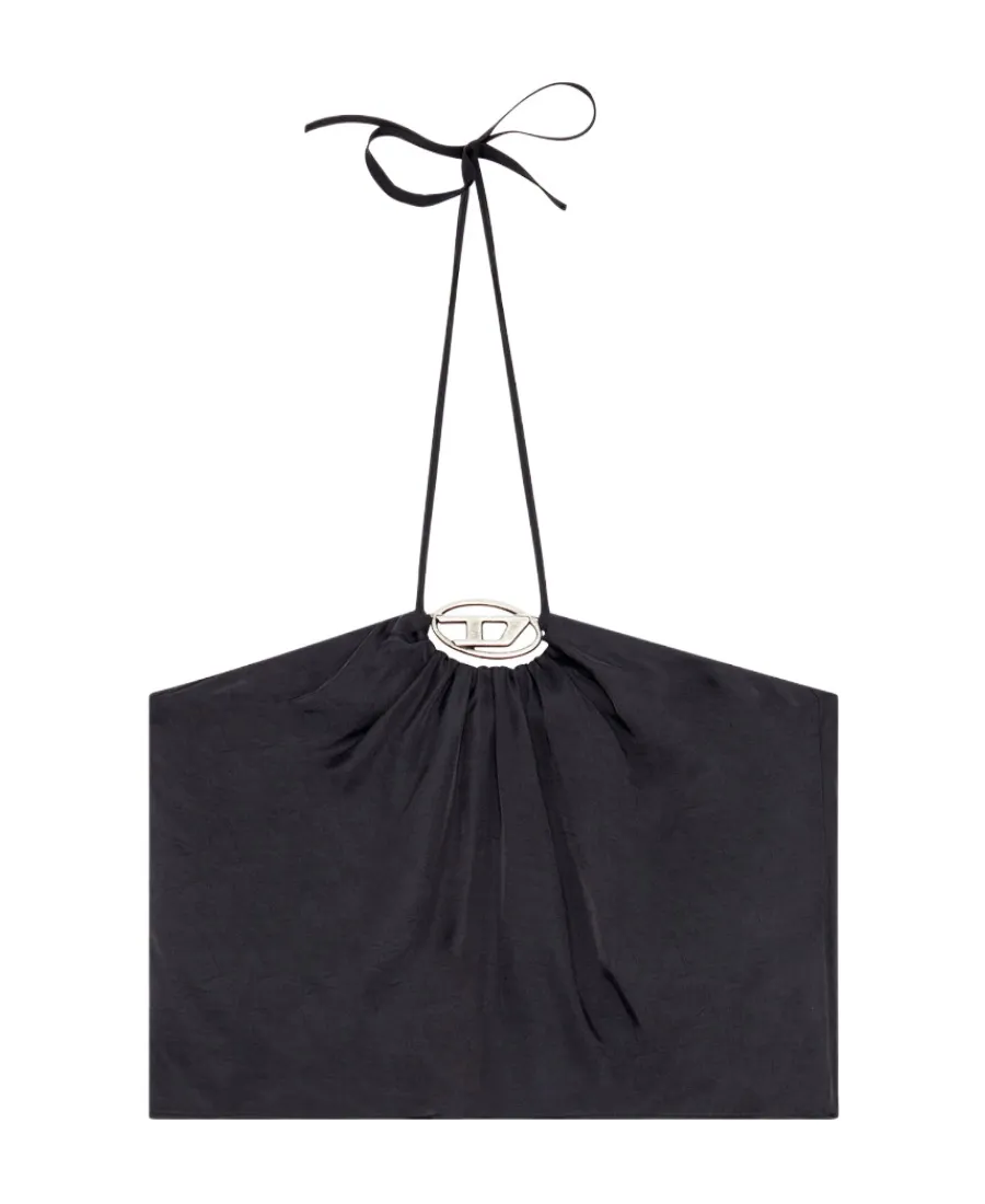 T-Stant-N1 Halterneck Satin Top