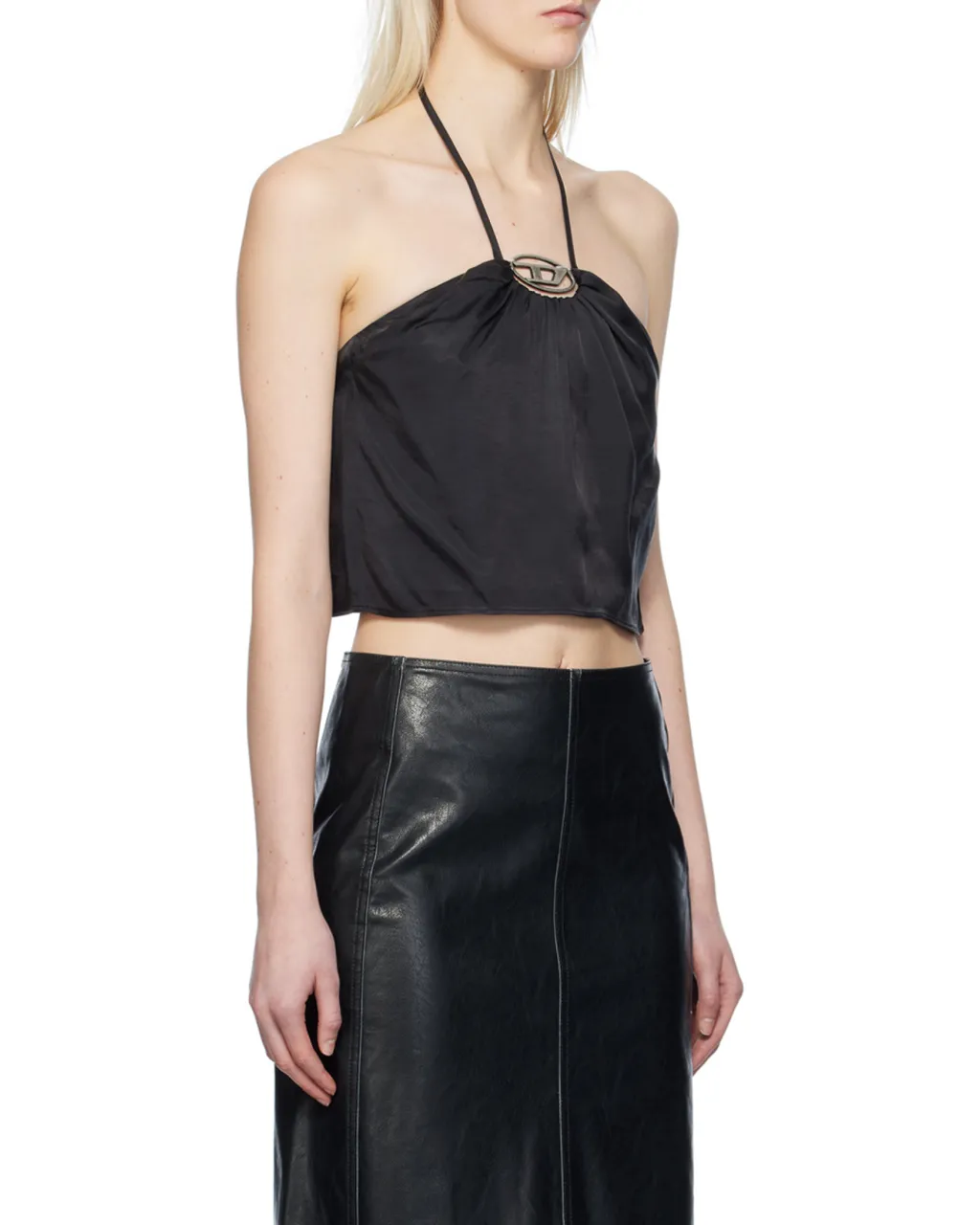 T-Stant-N1 Halterneck Satin Top