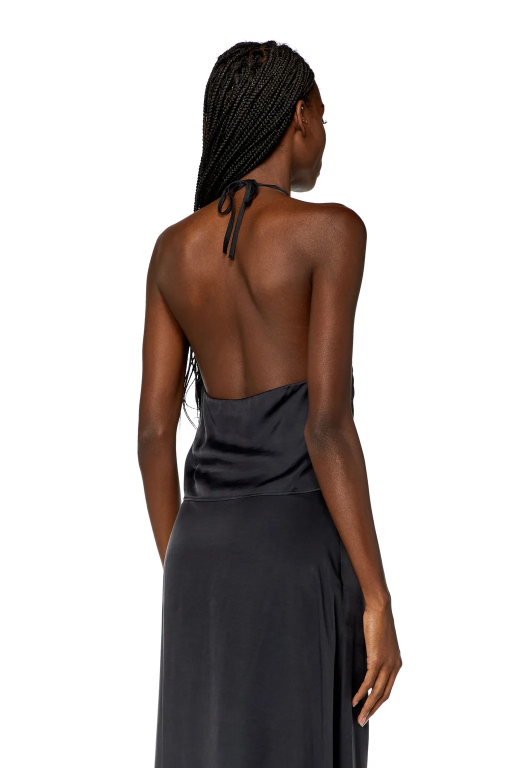 T-Stant-N1 Halterneck Satin Top