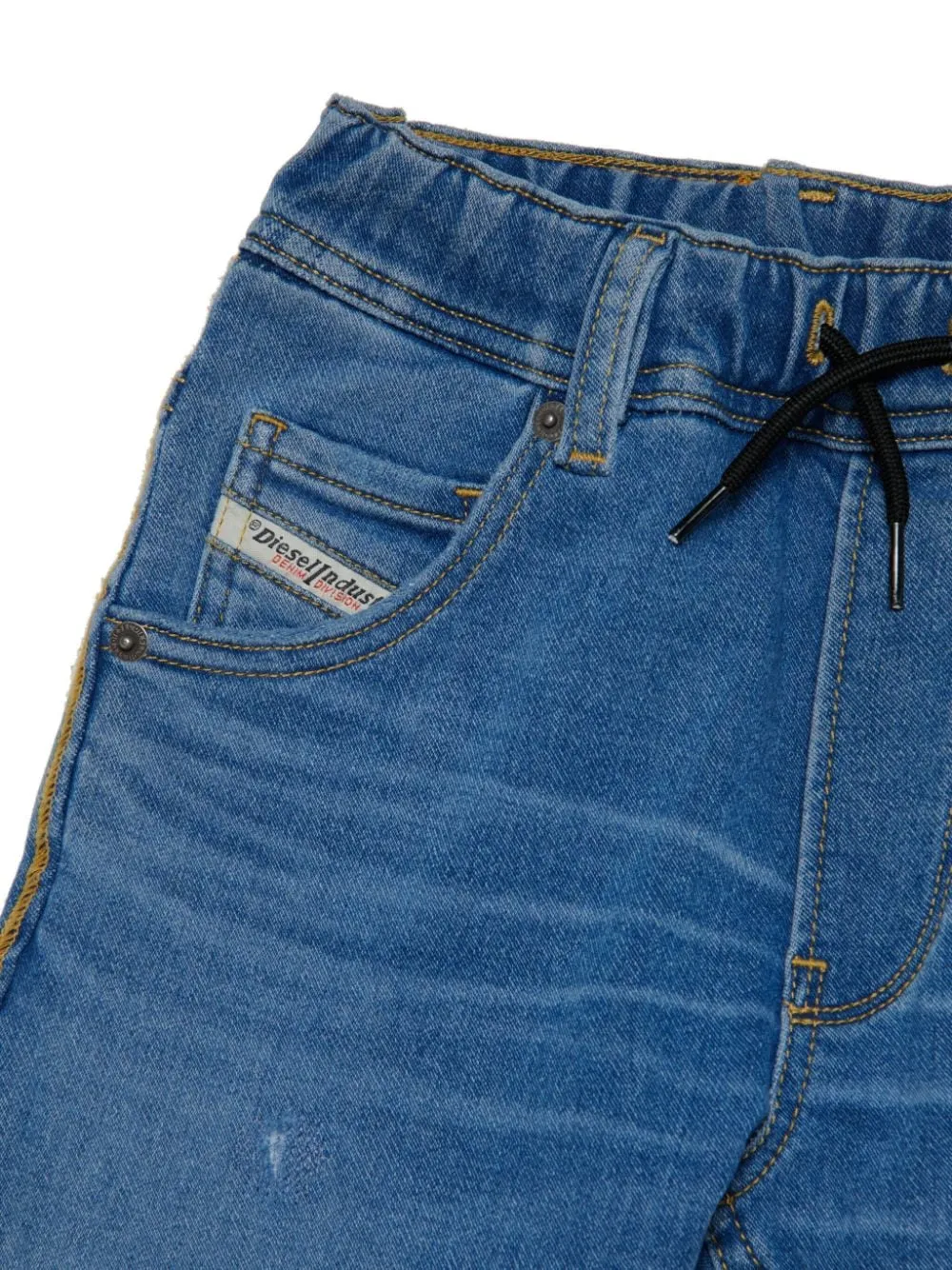 Elasticated Drawstring Waist Jeans