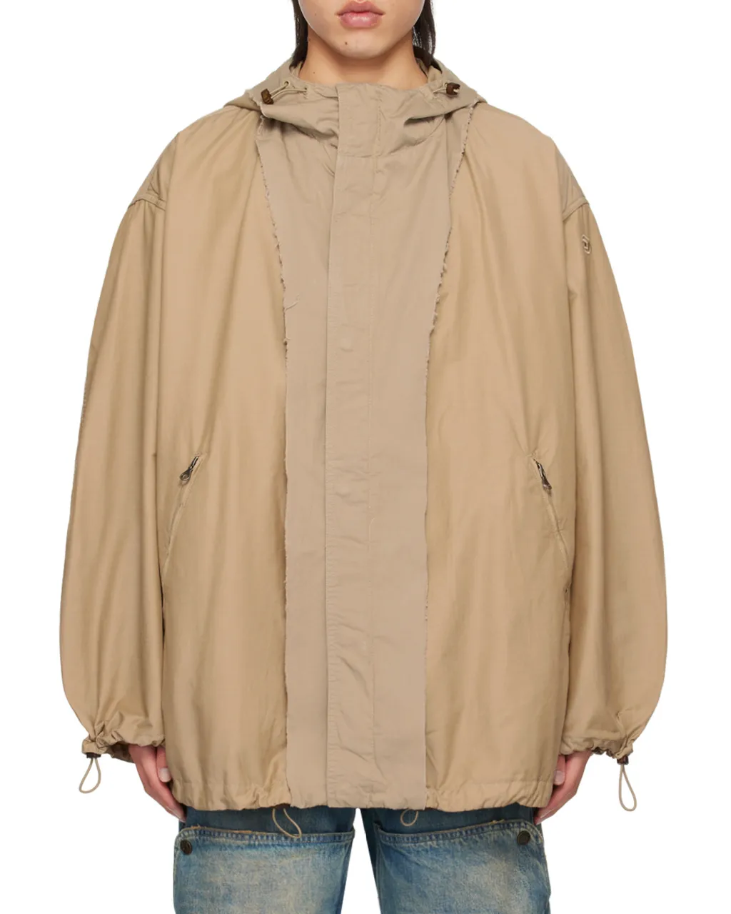 J-Mckell Distressed Panel Detailed Jacket