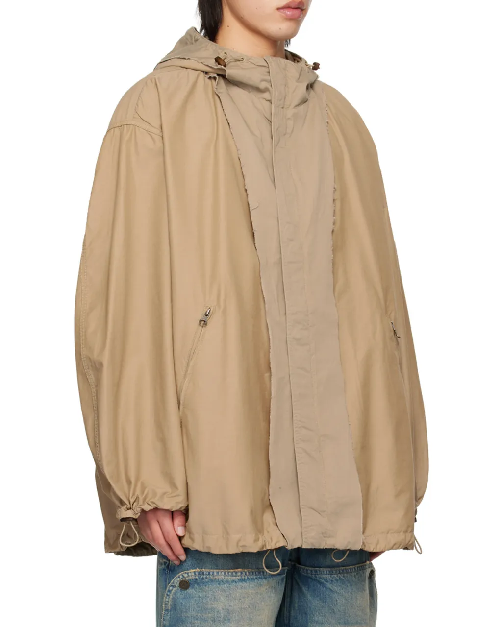 J-Mckell Distressed Panel Detailed Jacket