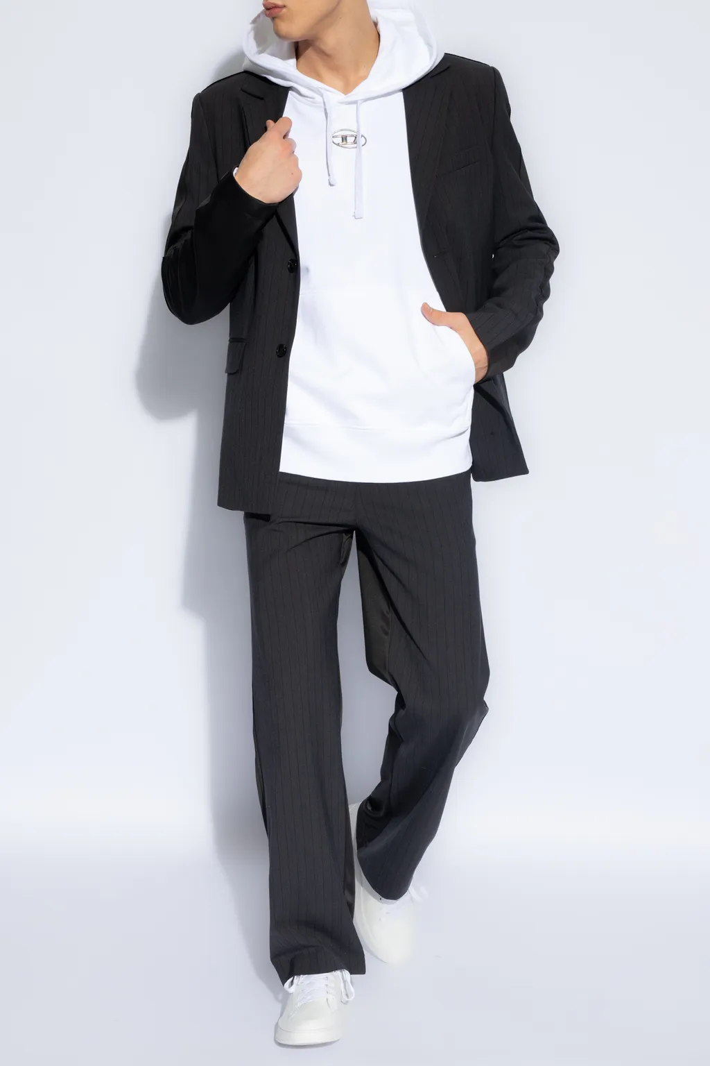 P-Wire Hybrid Pinstriped Pants