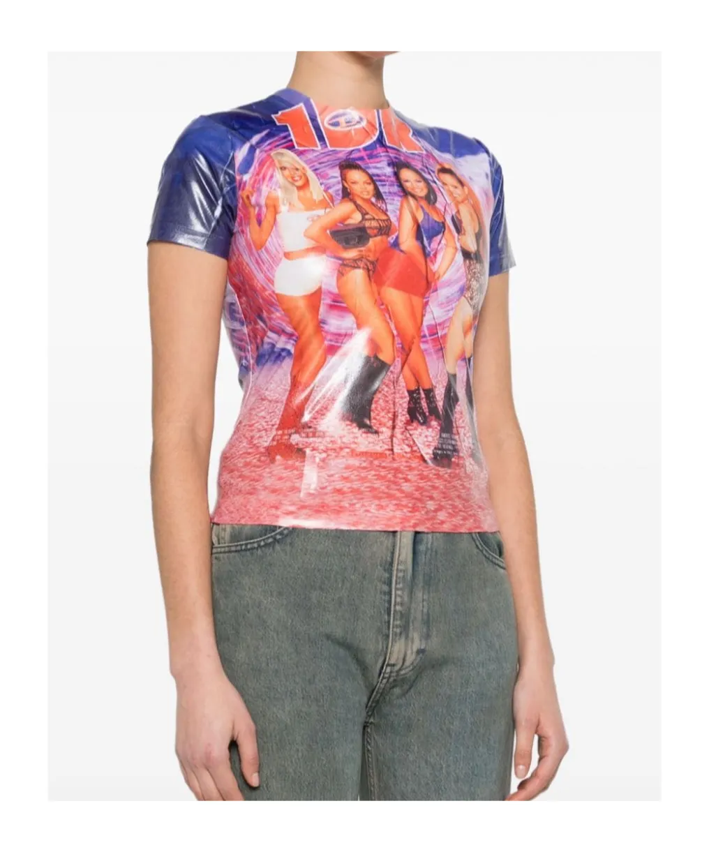 Photograph Printed Crewneck T-Shirt