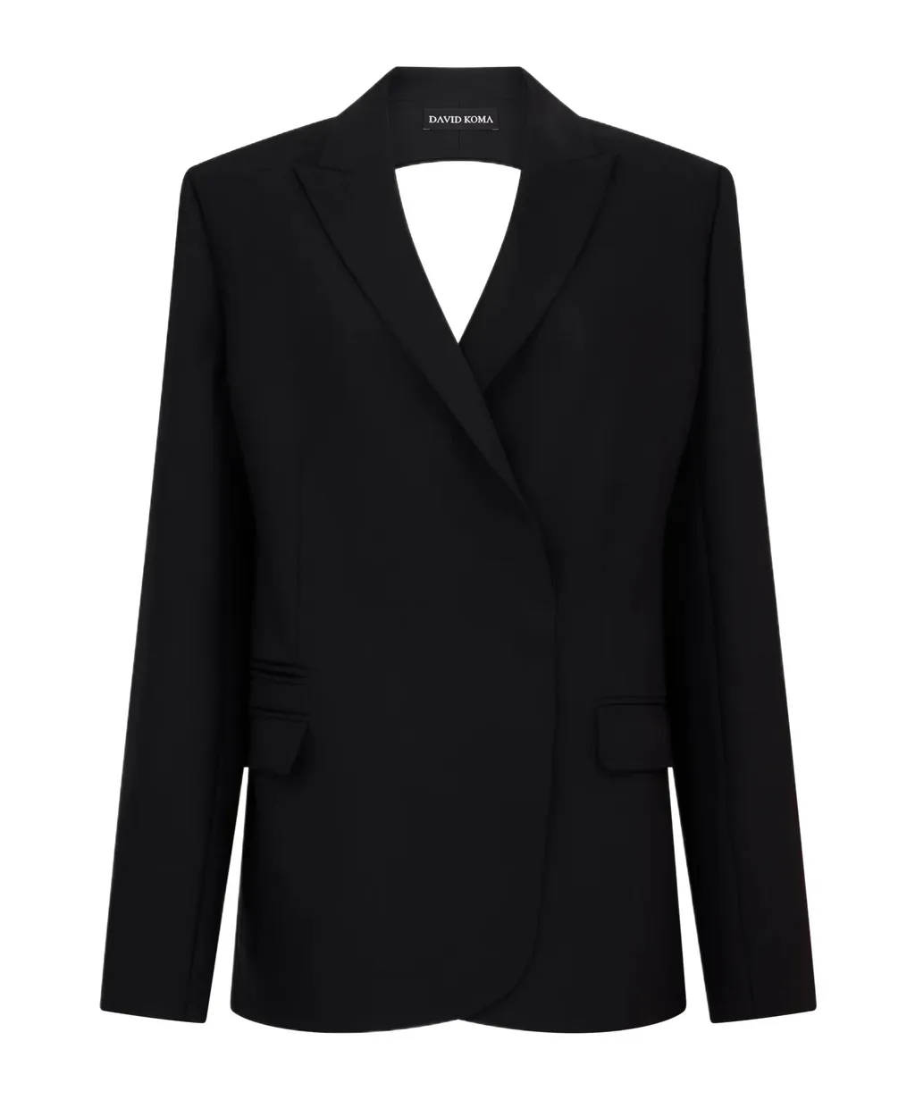 Cut-Out Detail Tailored Blazer