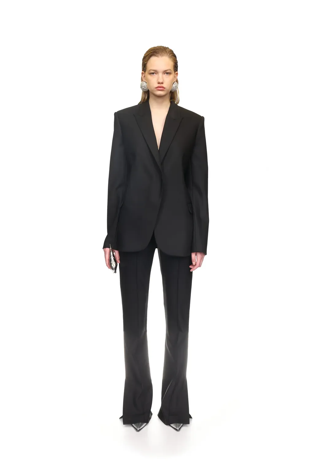 Cut-Out Detail Tailored Blazer