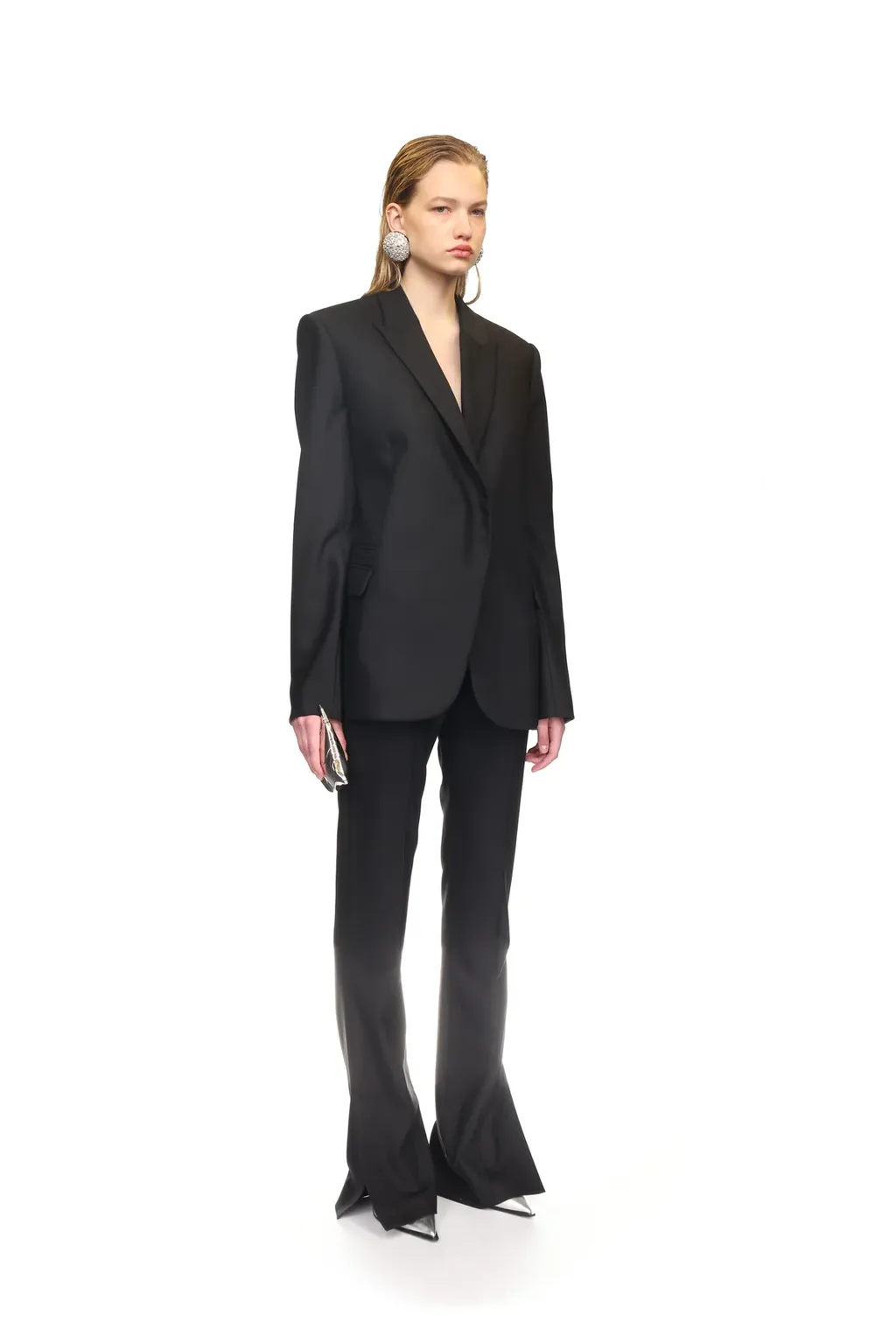Cut-Out Detail Tailored Blazer