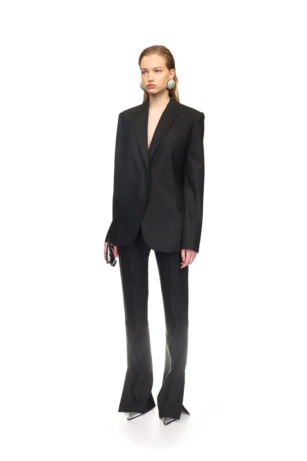 Cut-Out Detail Tailored Blazer