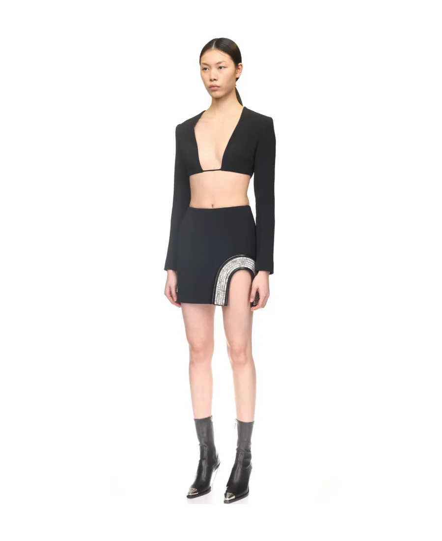 Plunging-Neck Crop Top