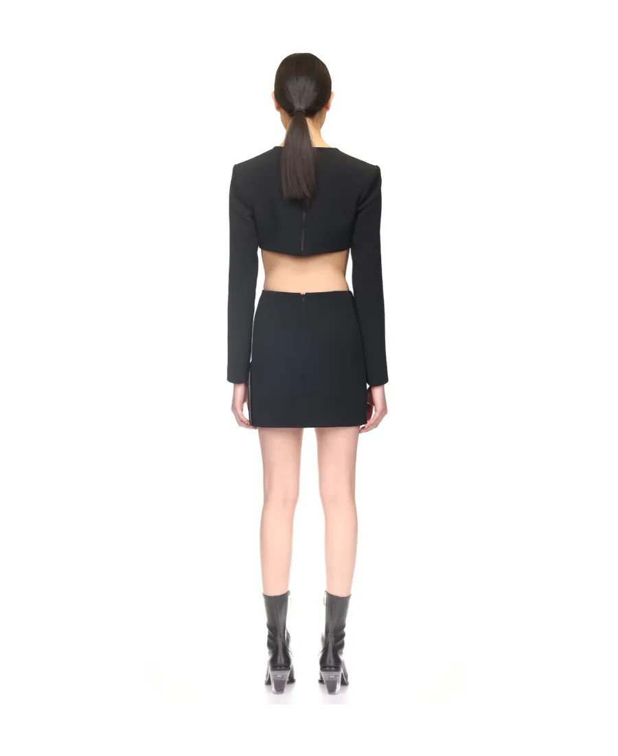Plunging-Neck Crop Top