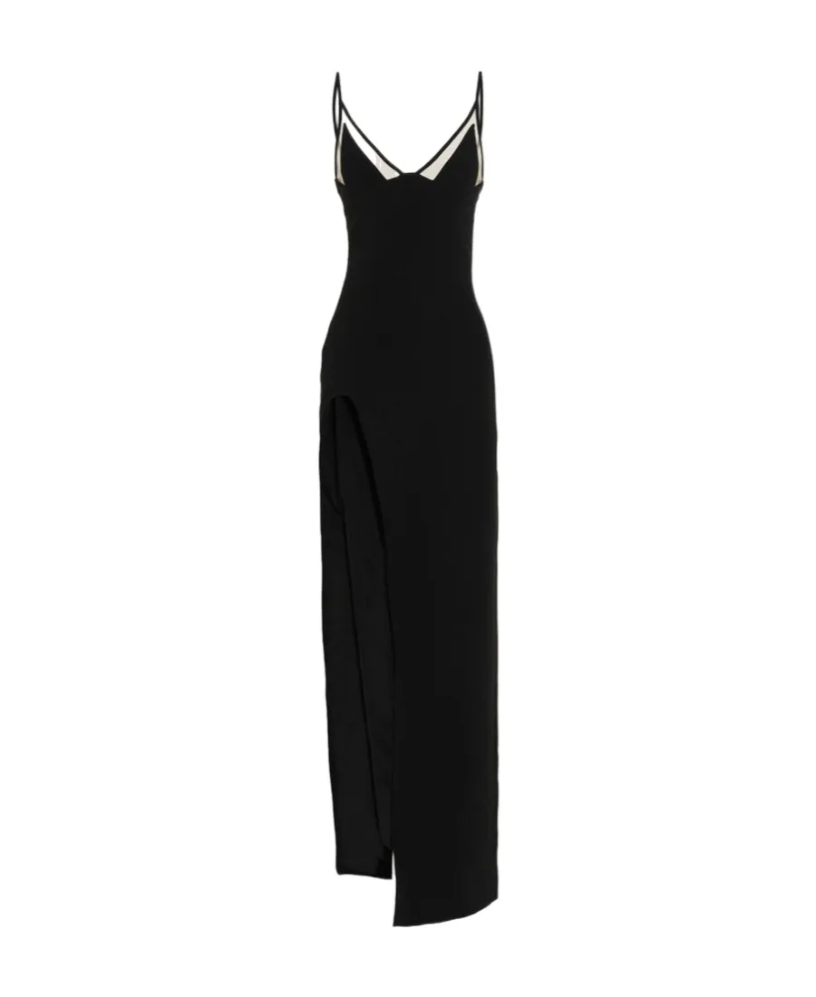 Slit Leg Panelled Dress