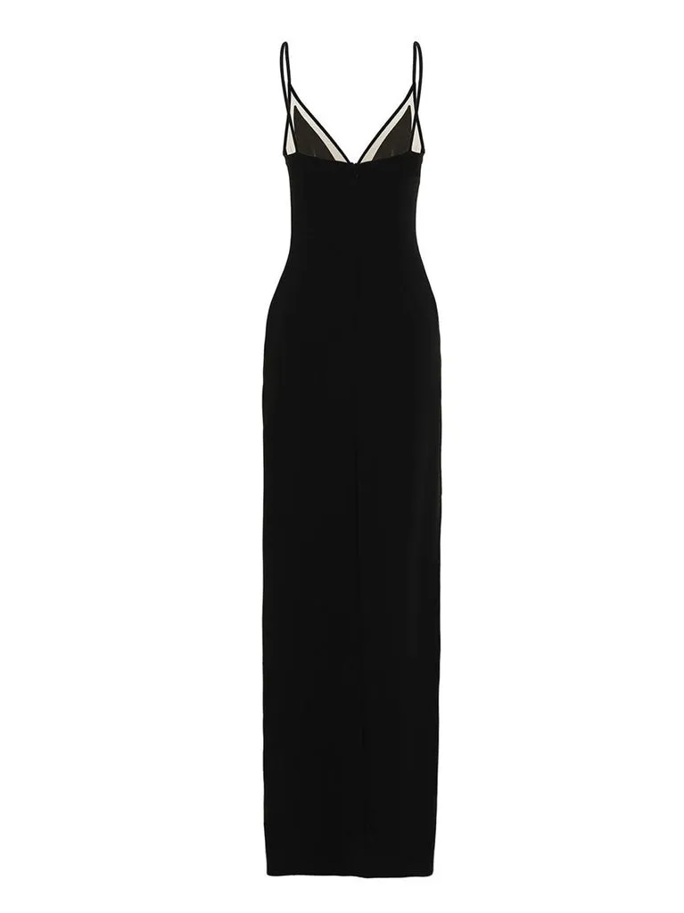 Slit Leg Panelled Dress