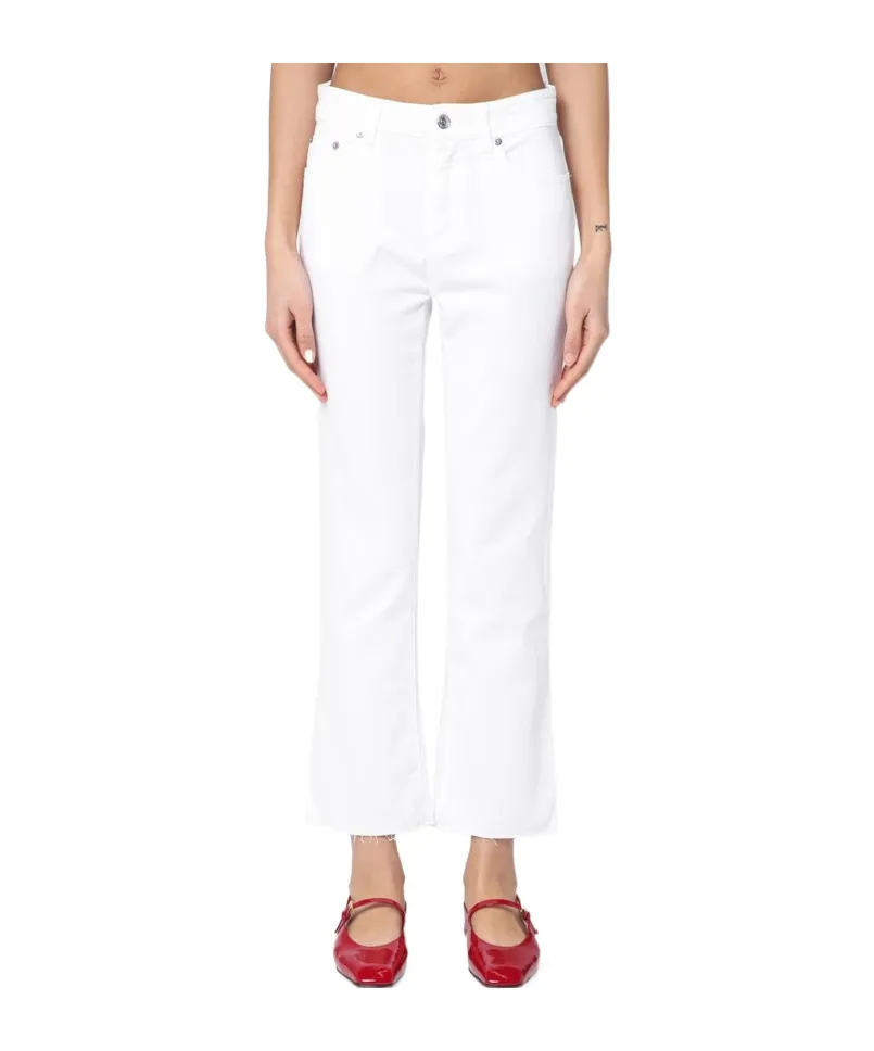 Frayed-Hem Jeans