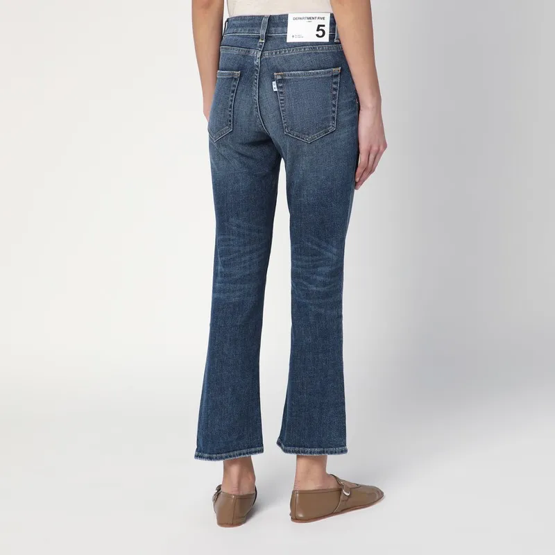 Cotton-Blend Flare Jeans