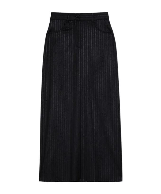 Department 5 Pinstripe Maxi Skirt