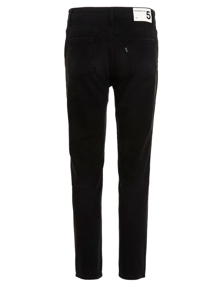 Logo-Patch Slim-Cut Jeans