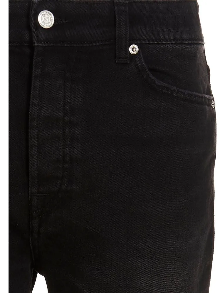 Logo-Patch Slim-Cut Jeans