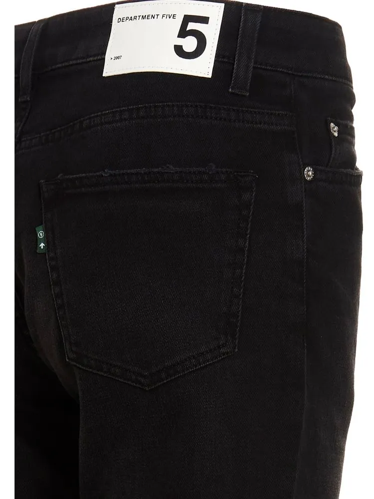 Logo-Patch Slim-Cut Jeans