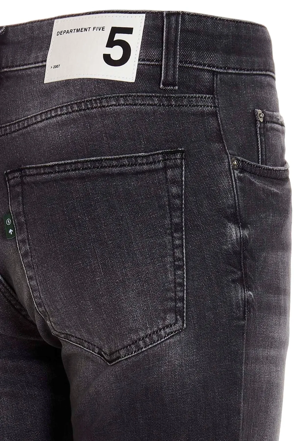 Distressed-Effect Slim-Leg Jeans