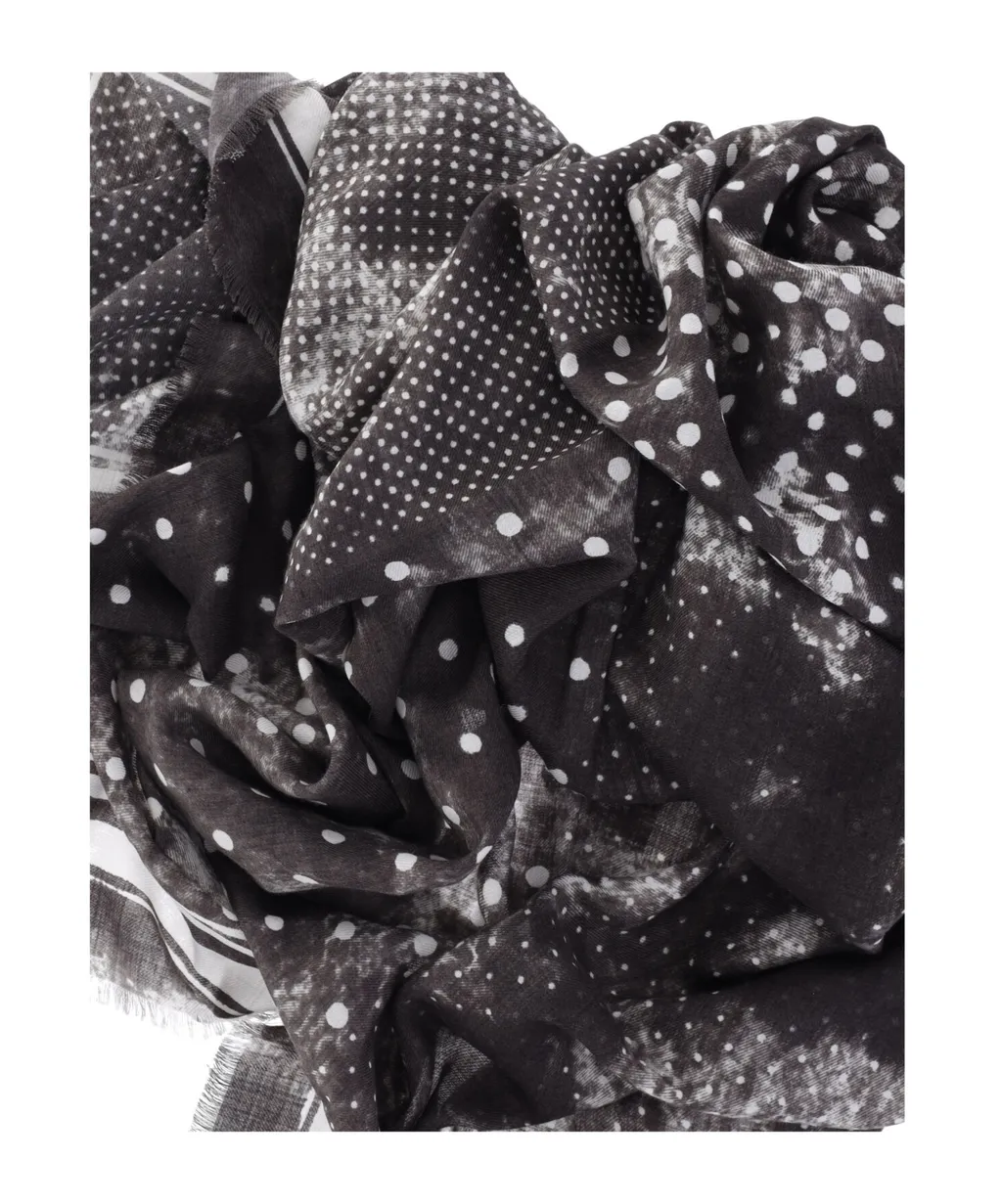 Jil Quadra Polka Dot Scarf