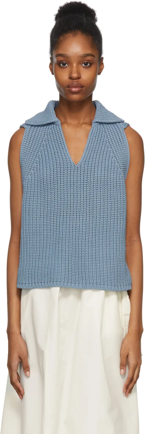 Sleeveless Knitted Pullover