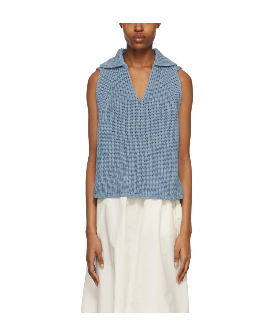 Sleeveless Knitted Pullover