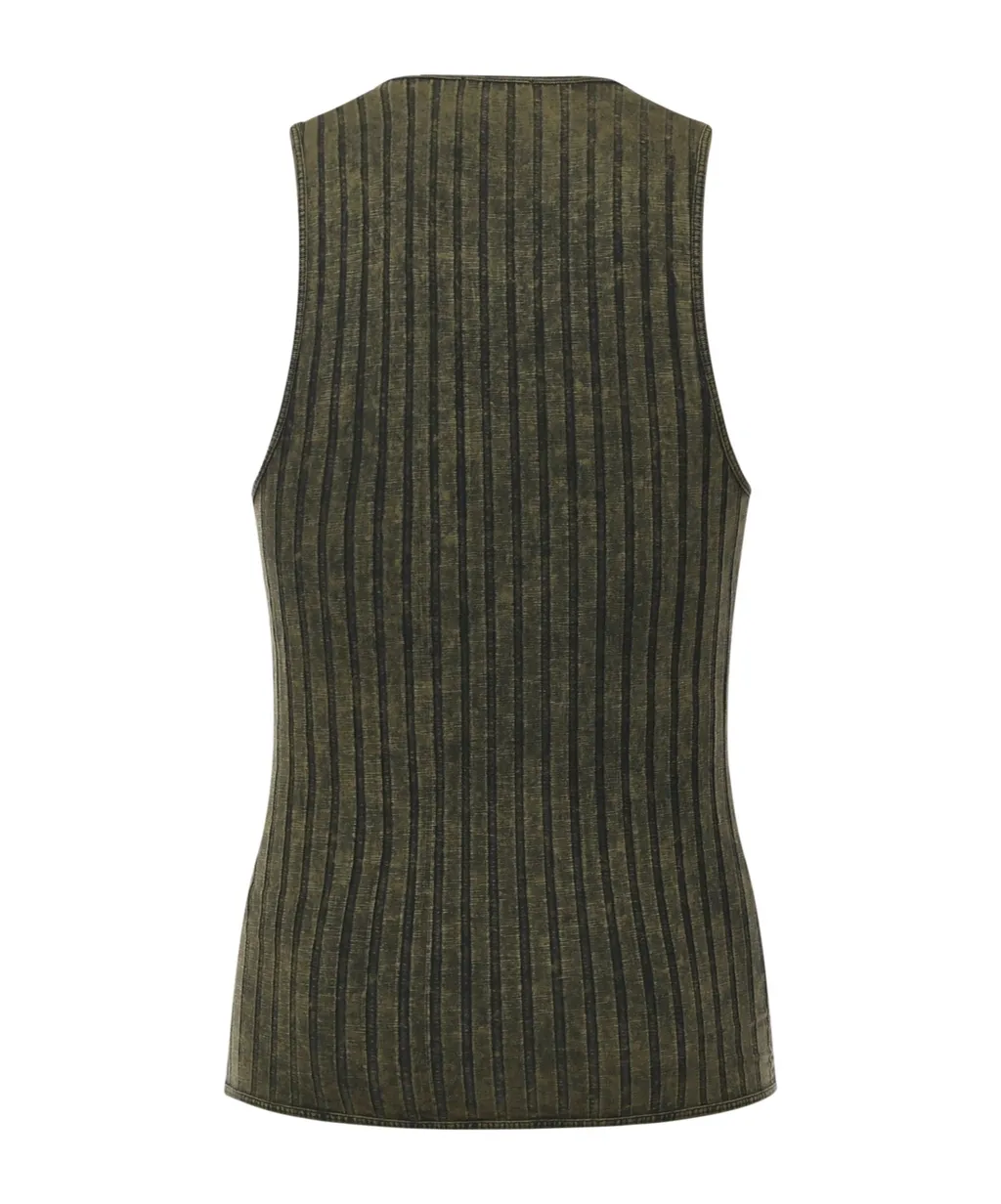 Ribbed Sleeveless Vest