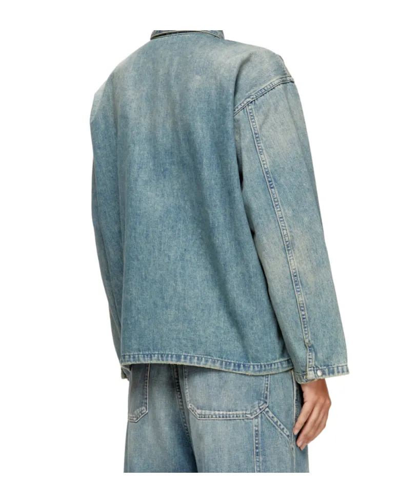 Pocket-Detail Denim Shirt