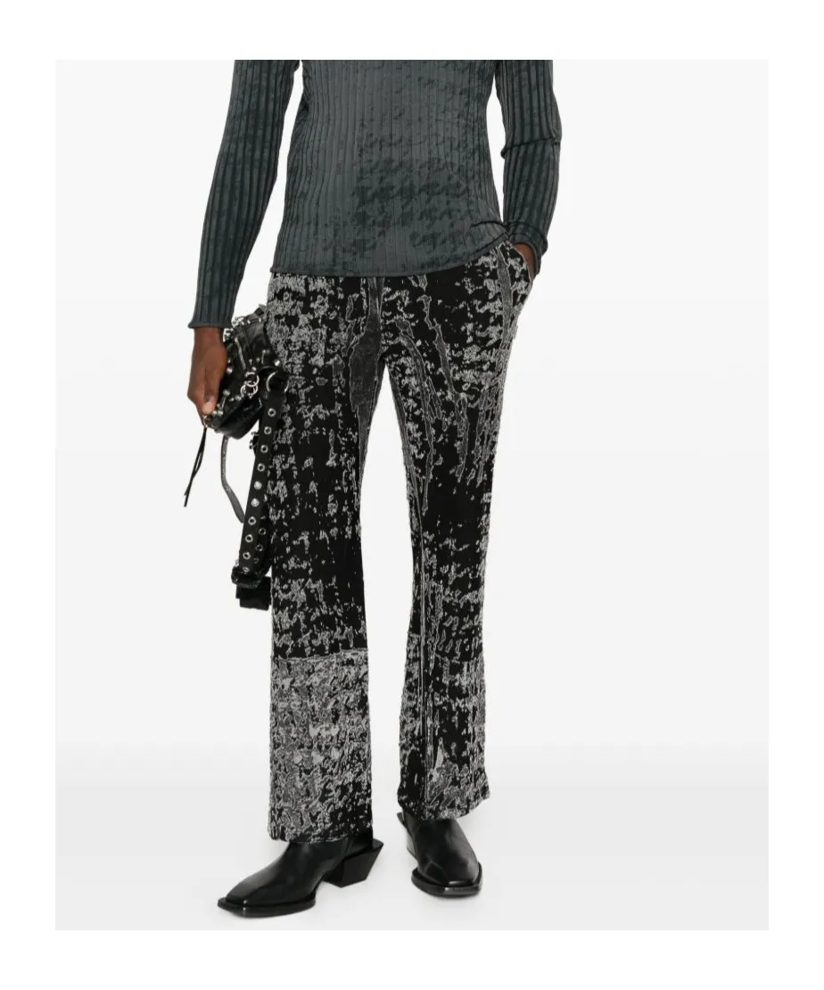 Embroidered Straight Leg Jeans