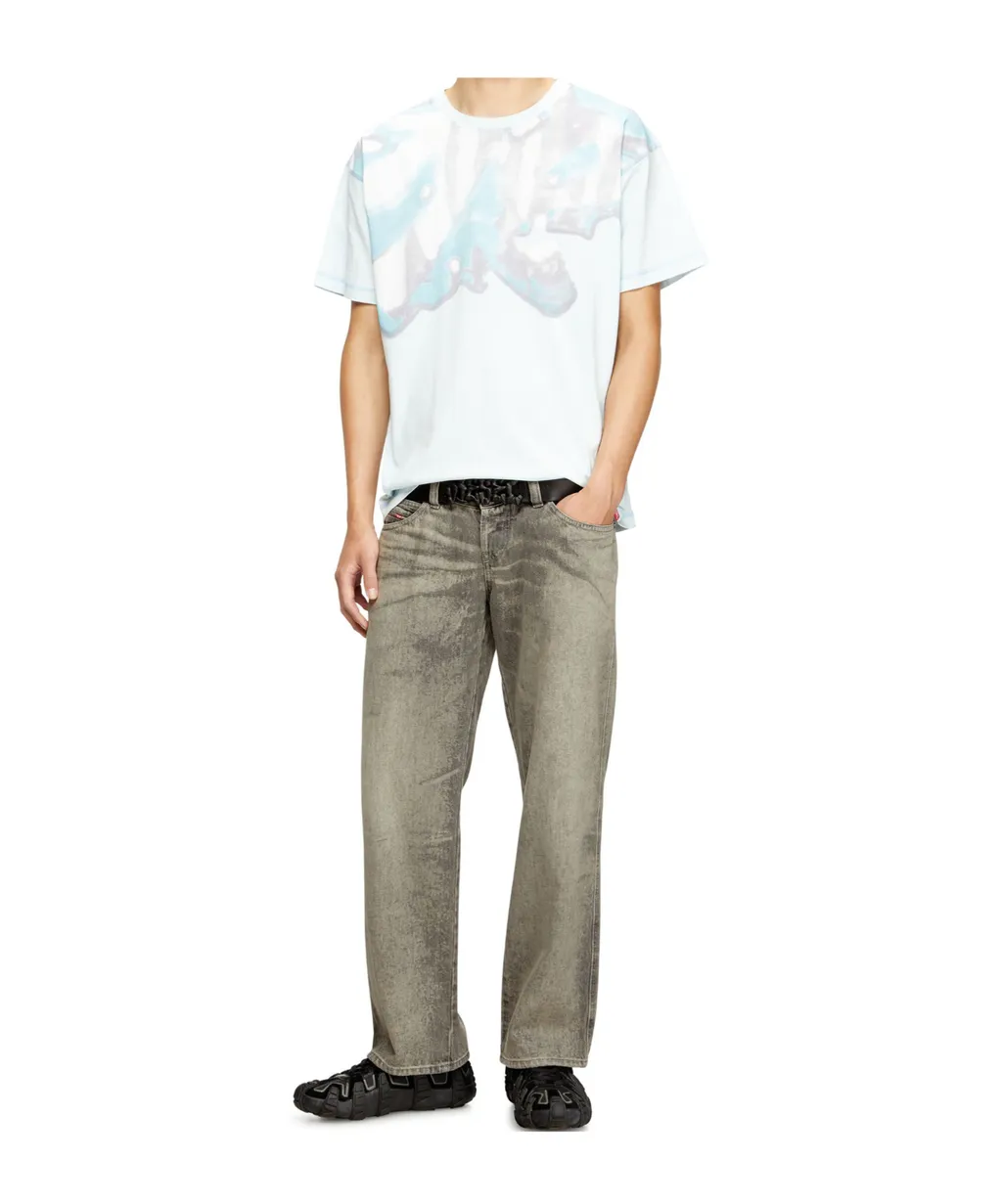 Faded-Graphic Cotton T-Shirt