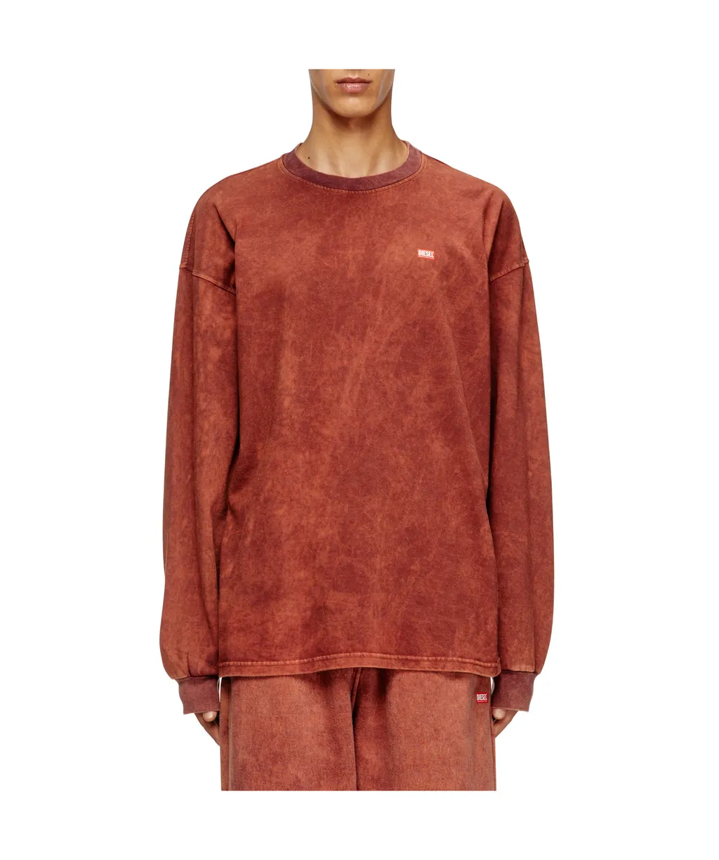 T-Boxt-Ls-T3 Acid-Wash Long-Sleeve T-Shirt