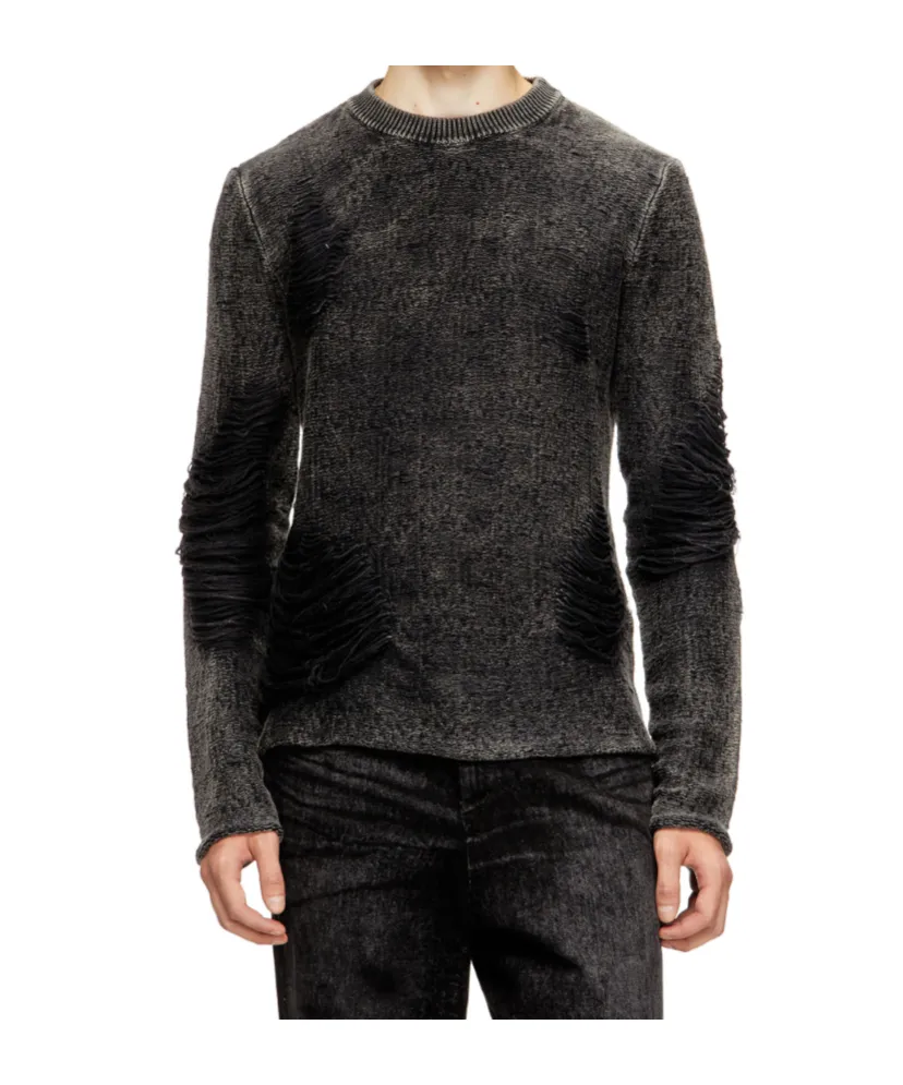 Frayed-Detail Sweater