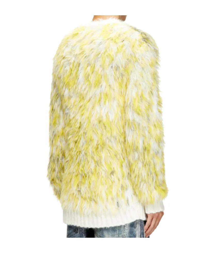 Jumper In Fluffy Jacquard Knit