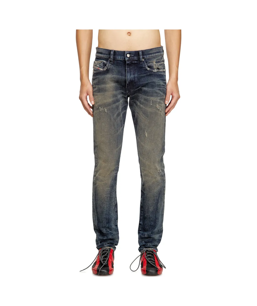 Slim-Fit Distressed Jeans