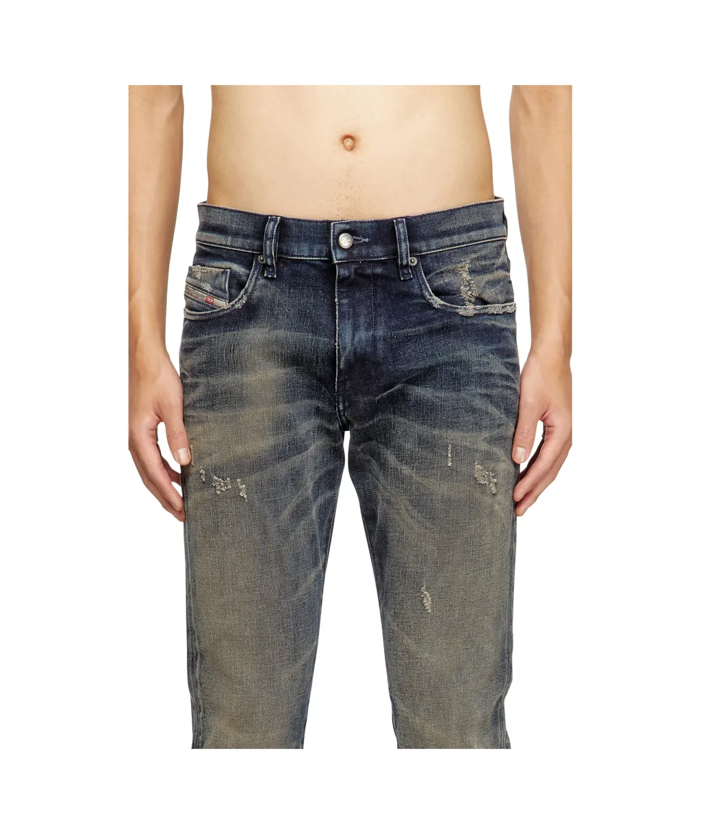 Slim-Fit Distressed Jeans