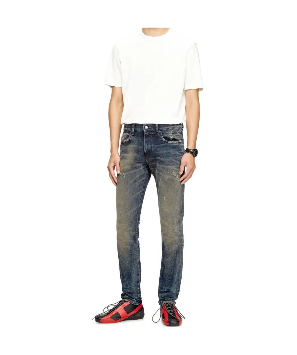 Slim-Fit Distressed Jeans