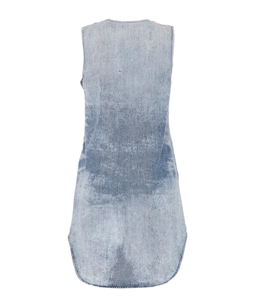 Sleeveless Denim Dress