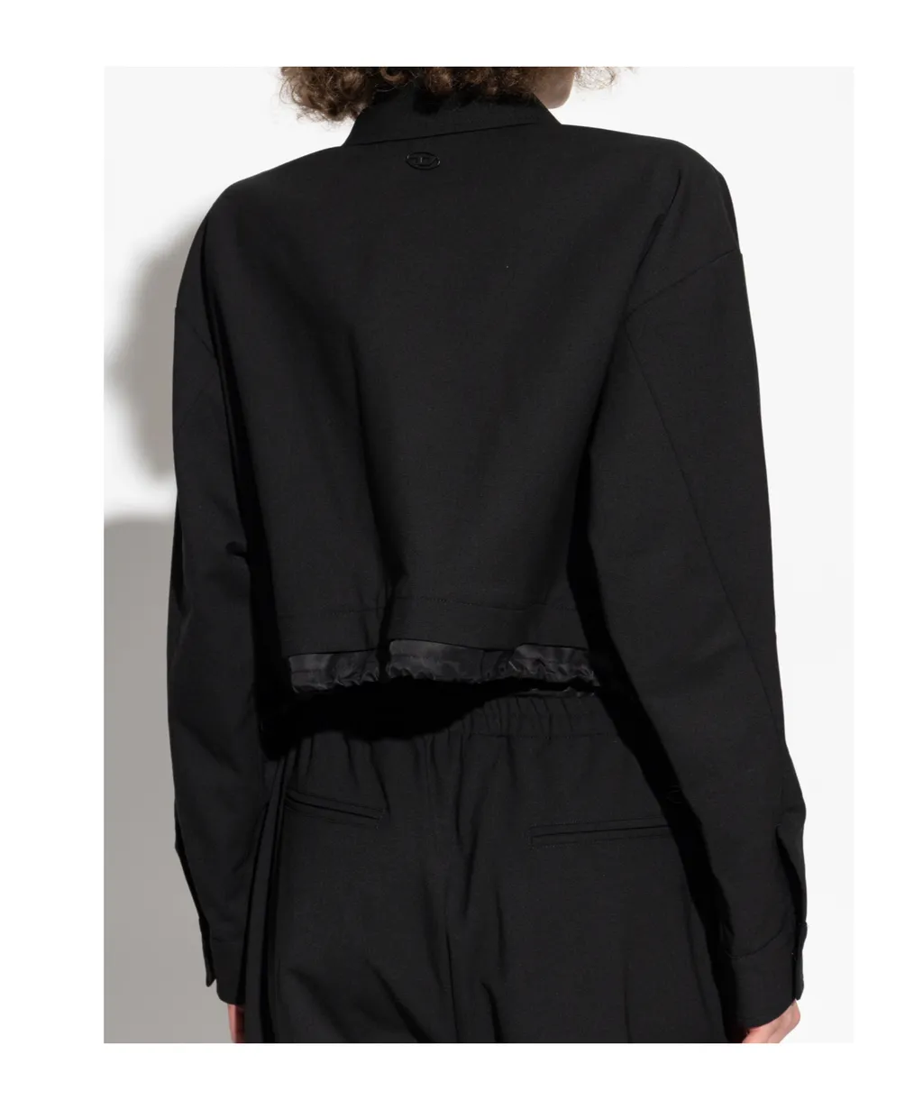 J-Ting Cropped Zip-Front Jacket