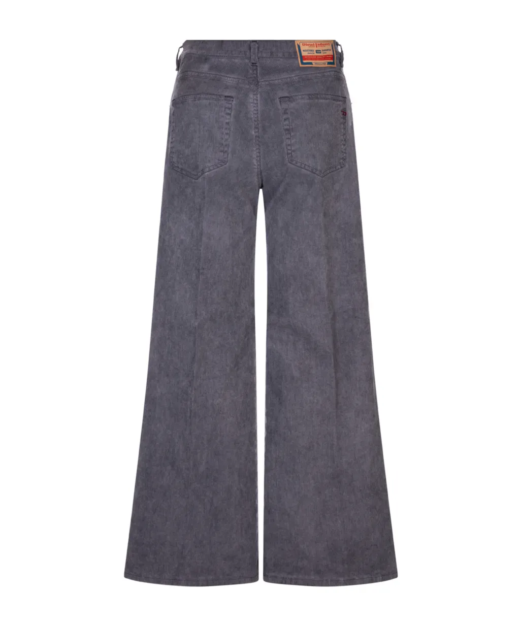 Logo Patch Wide-Leg Trousers