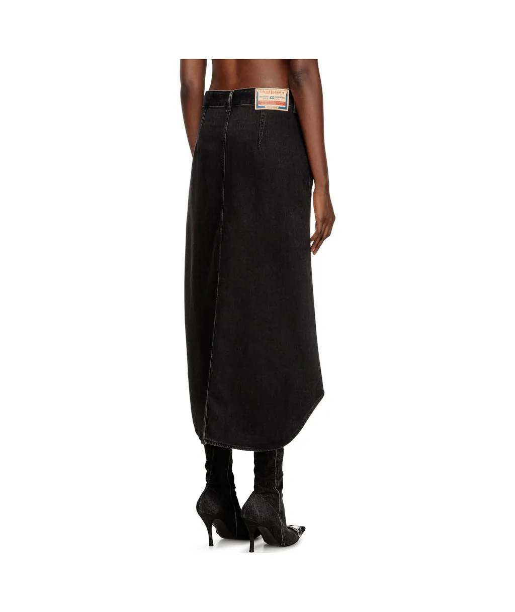 De-Ard-Long Button Midi Skirt