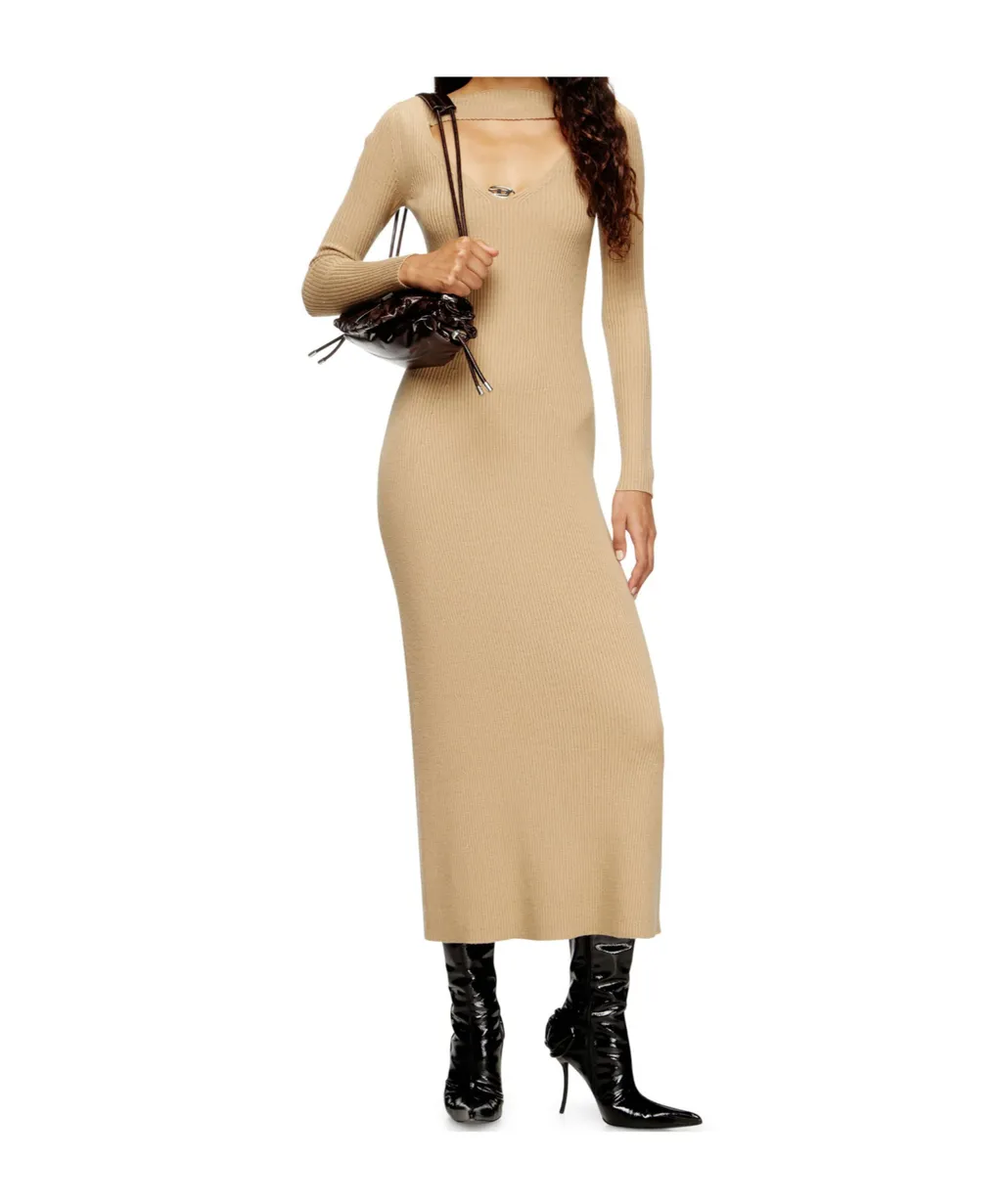 M-Oloni Cut-Out Detailed Knitted Dress