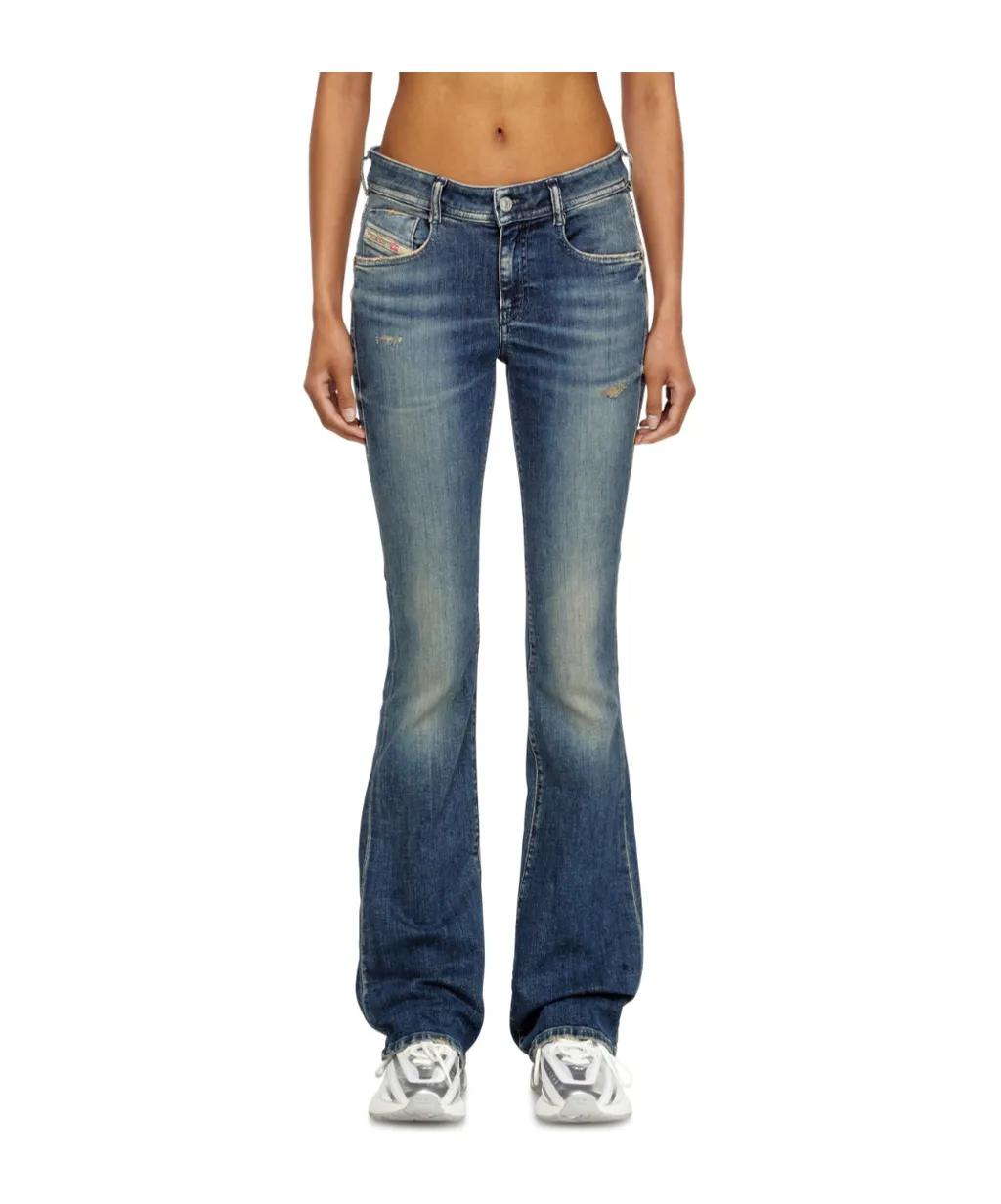 1969 D-Ebbey Distressed Bootcut Jeans