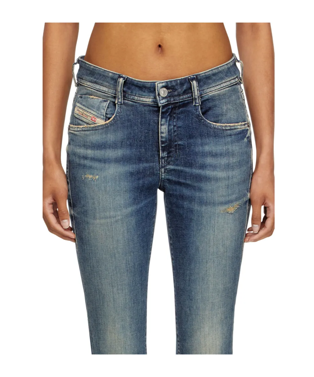 1969 D-Ebbey Distressed Bootcut Jeans