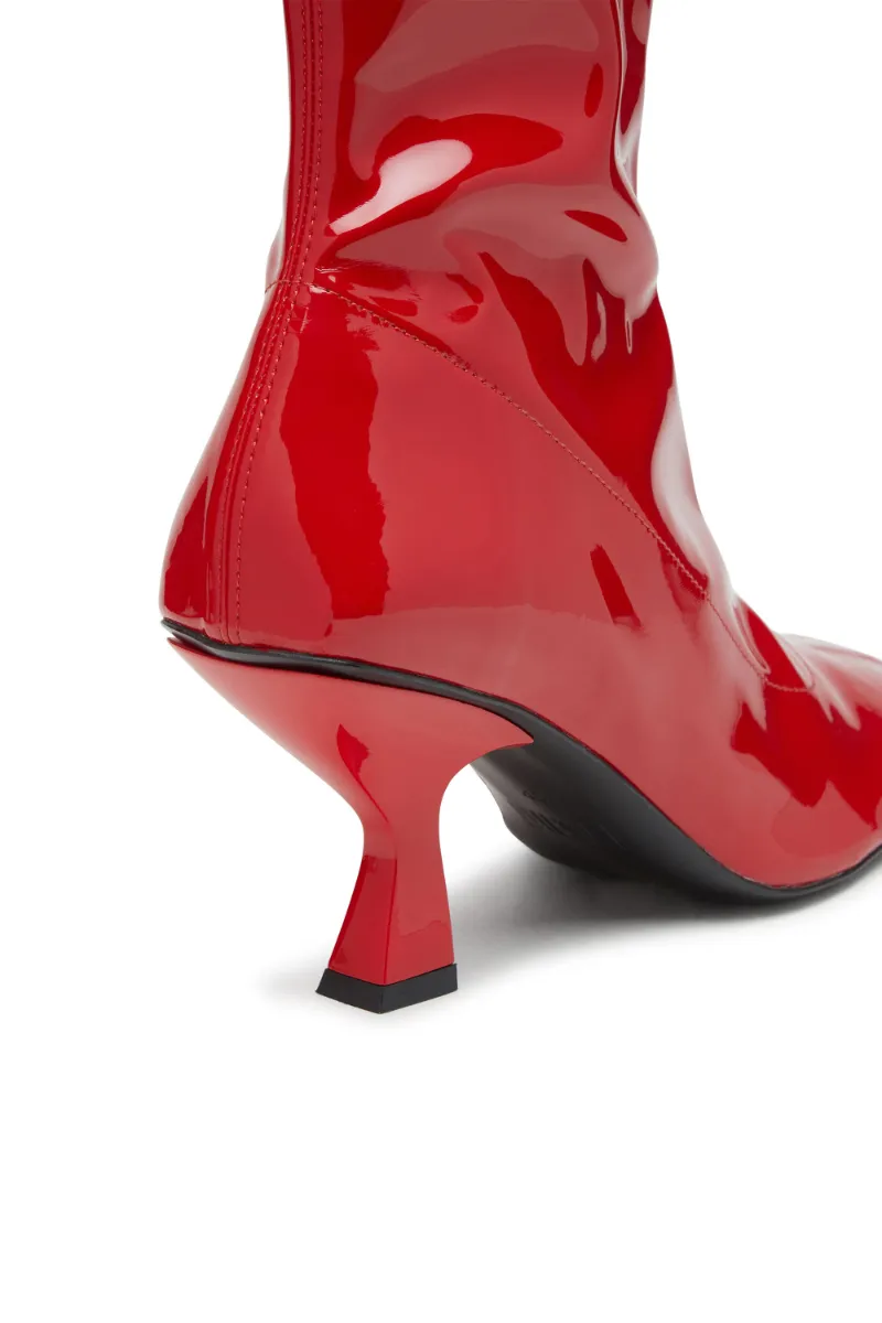 75Mm Amber Logo-Plaque Ankle Boots