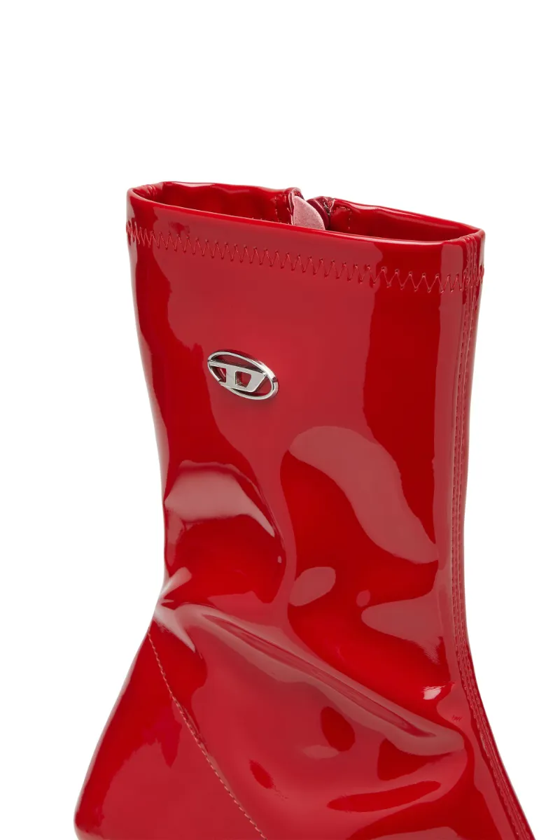 75Mm Amber Logo-Plaque Ankle Boots